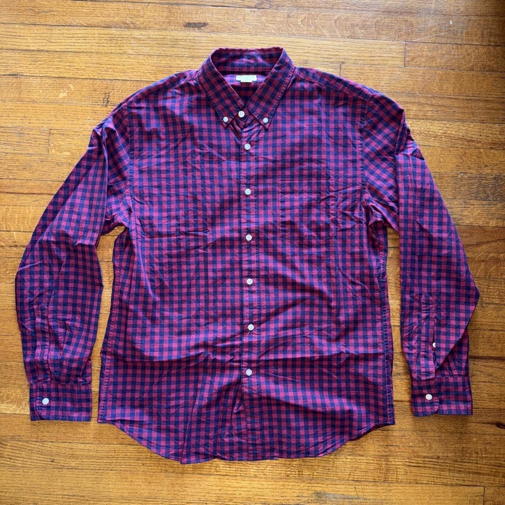 J. Crew Classic Woven Long Sleeve‎ Button Down Size Large